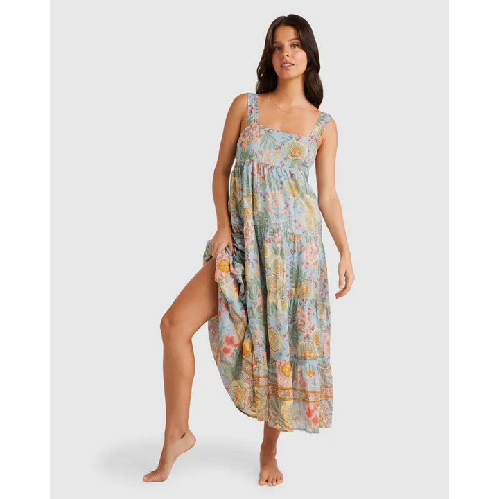 Billabong Lost Cove Shine On Midi Dress 