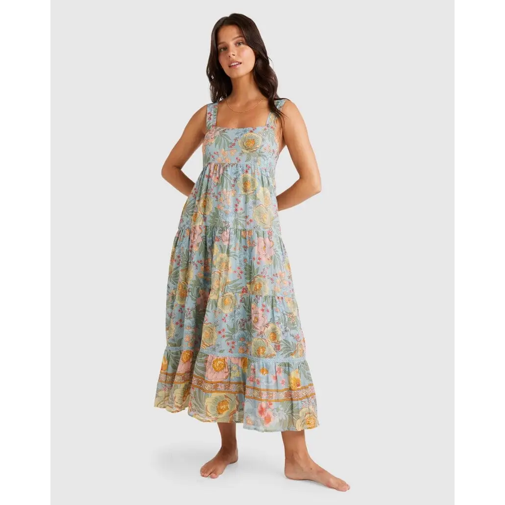 Billabong Lost Cove Shine On Midi Dress 