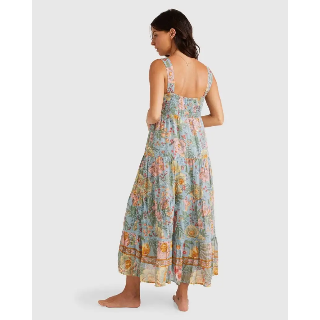 Billabong Lost Cove Shine On Midi Dress 