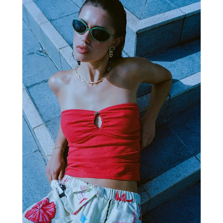 Billabong Lottie Hall Splasher Knit Tube Top