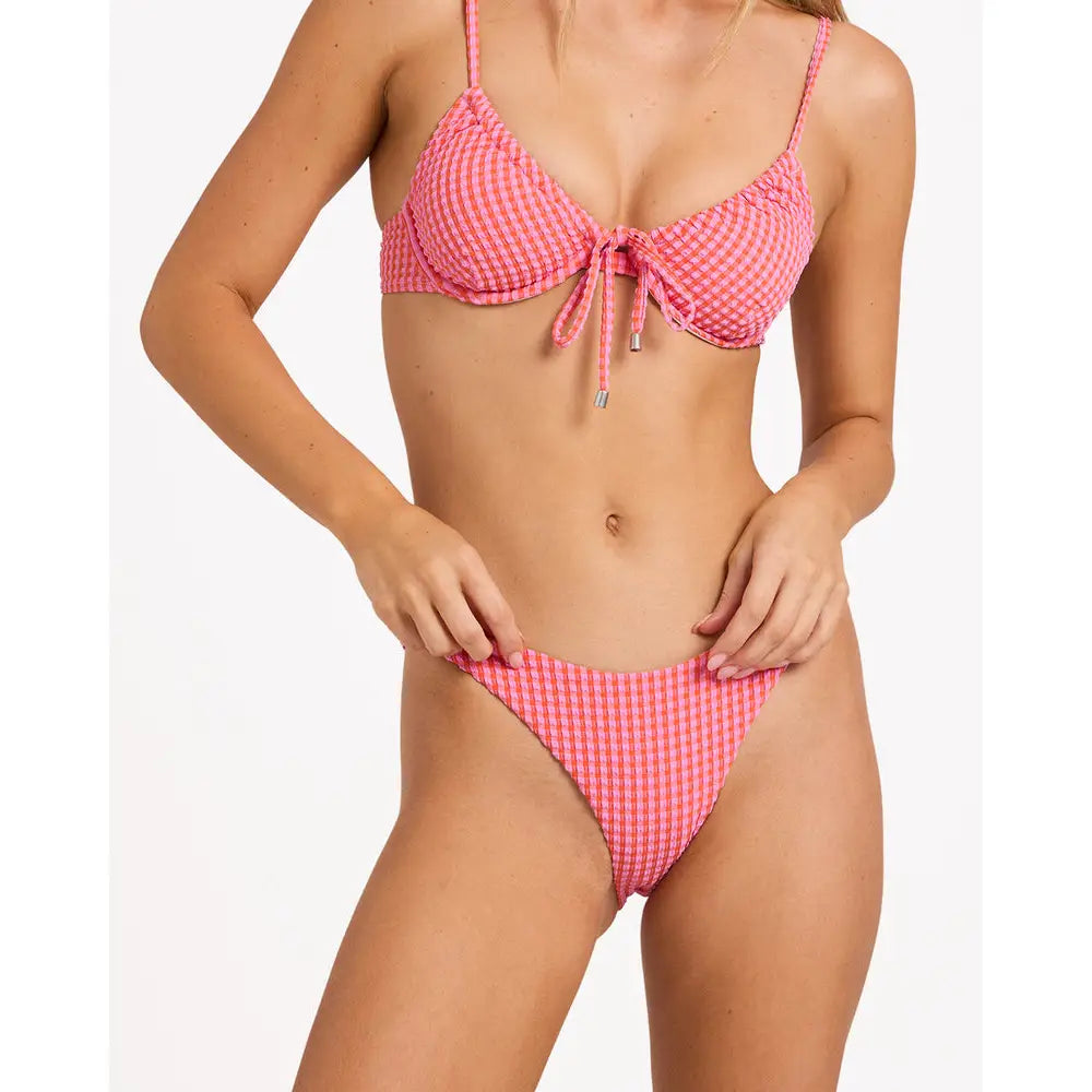 Billabong Mini Wave Check Ella Bralette Hike Bikini