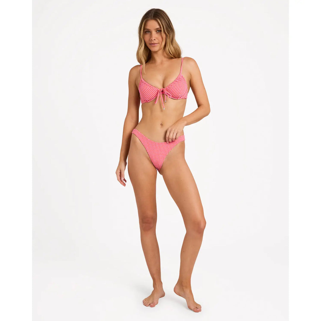 Billabong Mini Wave Check Ella Bralette Hike Bikini