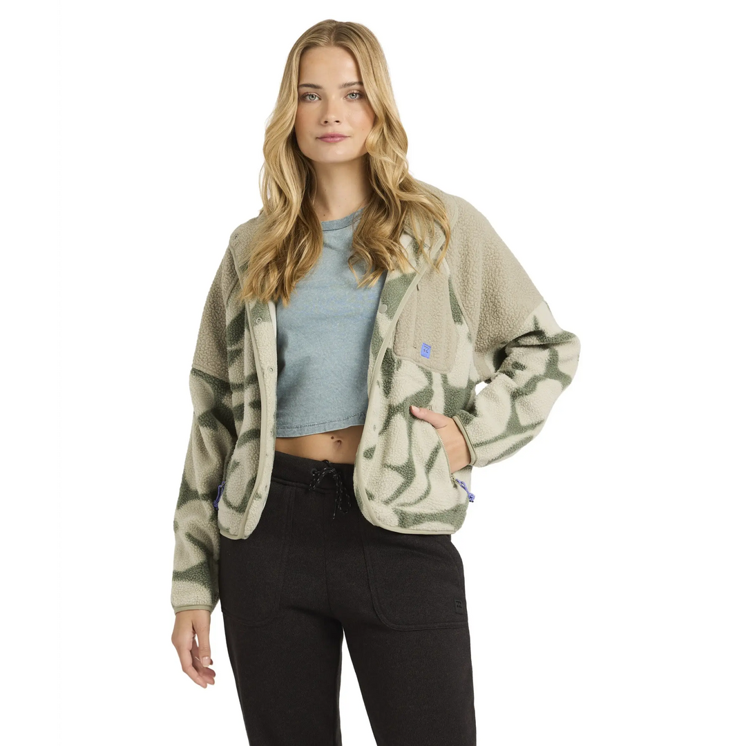 Billabong Popoyo Snap Up Fleece Jacket