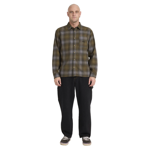 Billabong Script Long Sleeve Flannel Shirt