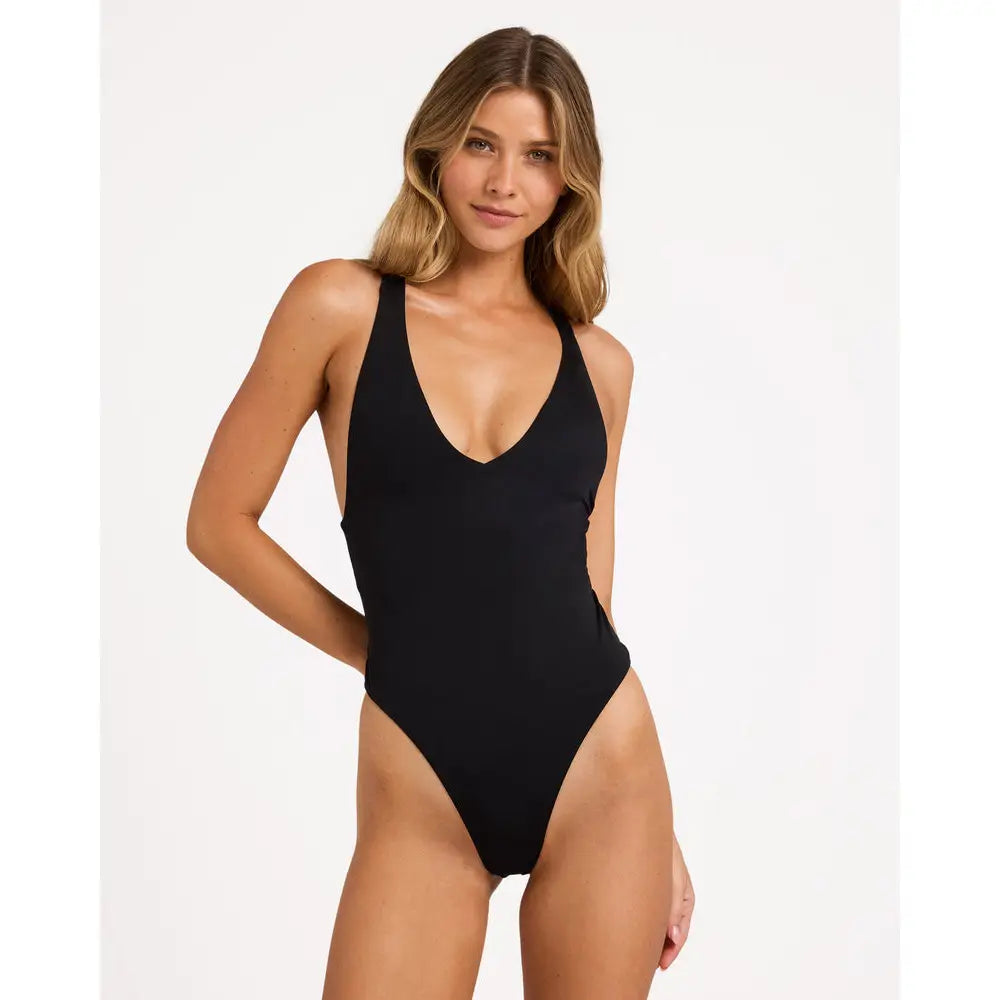 Billabong Sol Searcher V Plunge One Piece Swimsuit