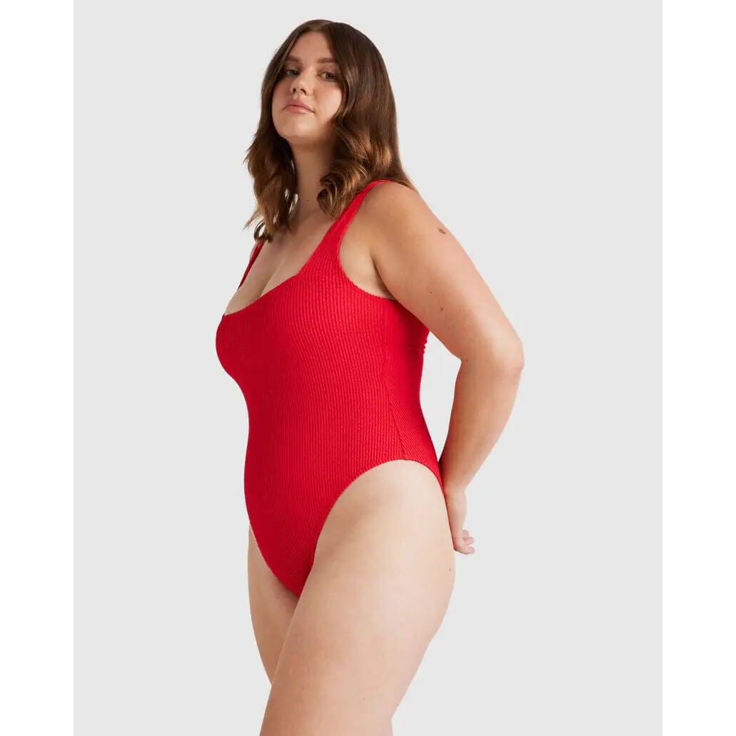 Billabong Summer Hi Square Neck One Piece Swimsuit 