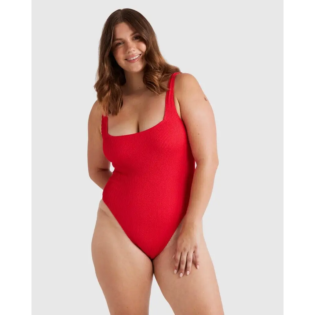 Billabong Summer Hi Square Neck One Piece Swimsuit 
