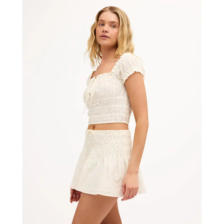 Billabong Sunny Broderie Mini Skirt