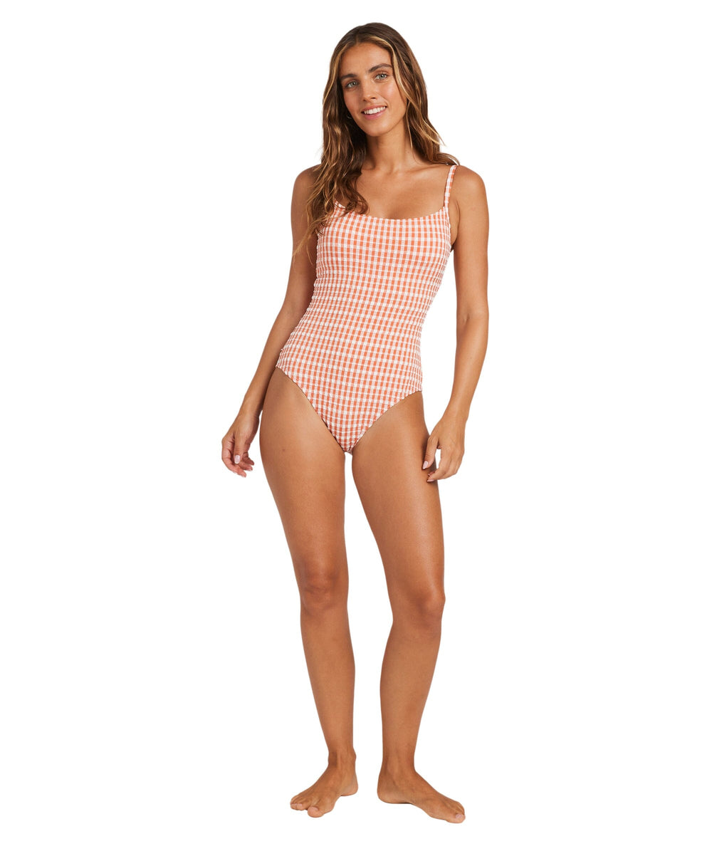 Billabong Wave Check Mia DD One Piece Swimsuit 