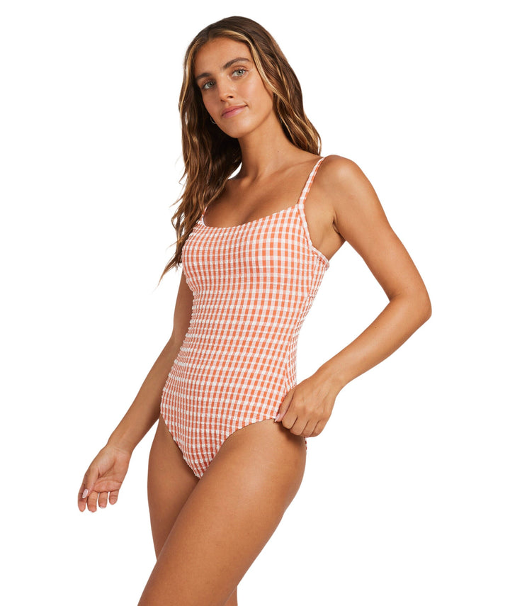 Billabong Wave Check Mia DD One Piece Swimsuit 