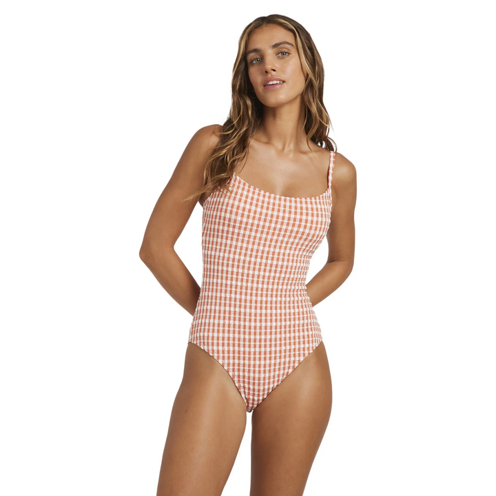 Billabong Wave Check Mia DD One Piece Swimsuit 