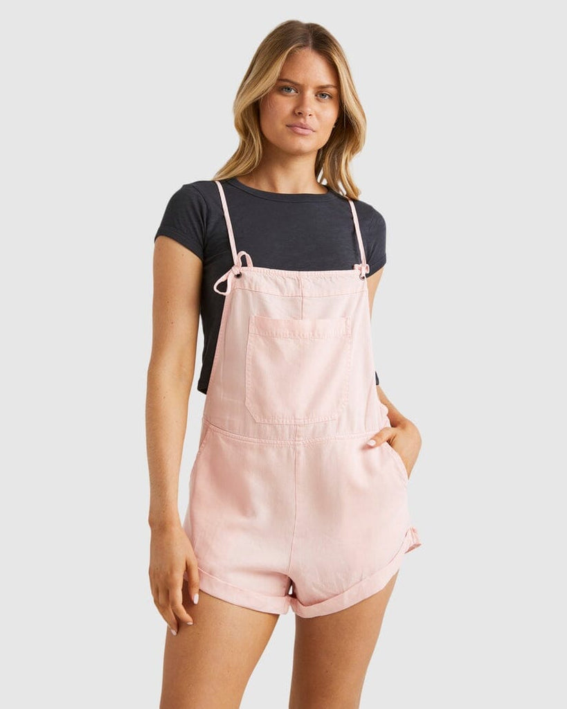 Billabong Wild Pursuit Overalls Dusty Peach 8 