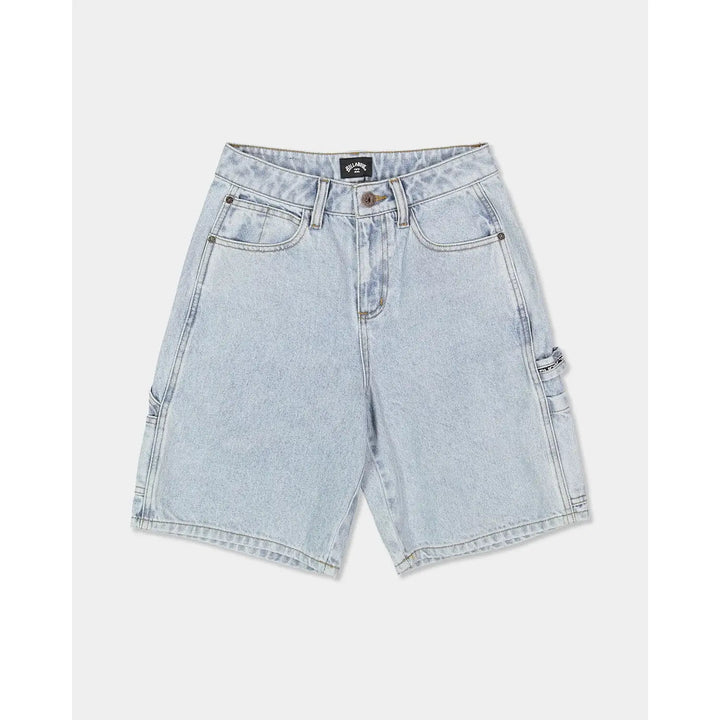 Billabong Youth Bad Dog Denim Shorts - Washed Indigo