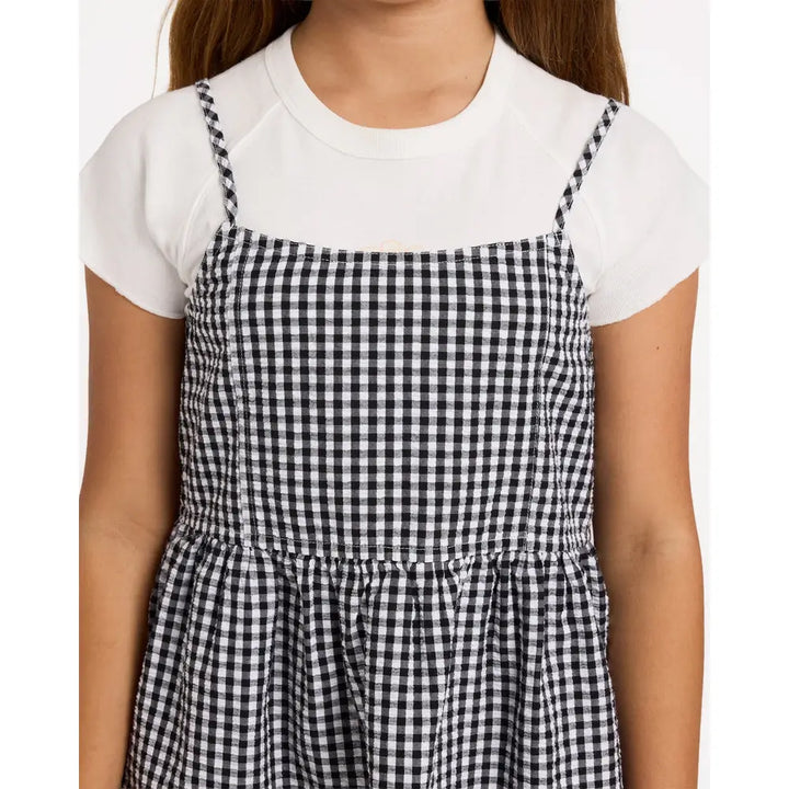 Billabong Youth Gingham Crush Mini Dress