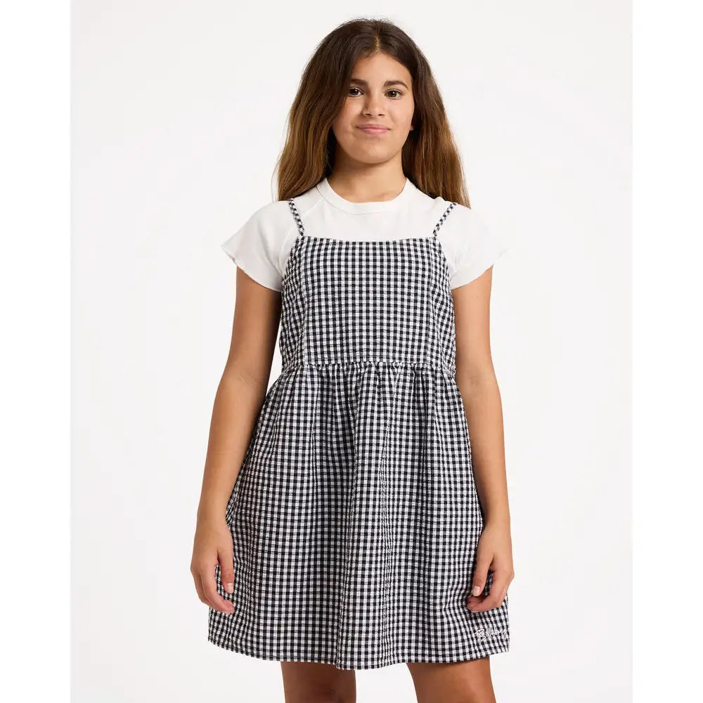 Billabong Youth Gingham Crush Mini Dress