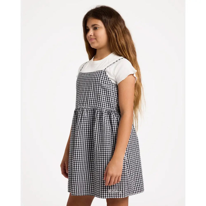Billabong Youth Gingham Crush Mini Dress