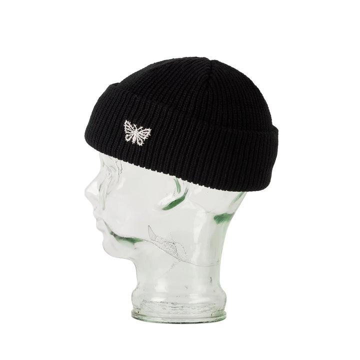 Blak Death Moth Beanie - Black