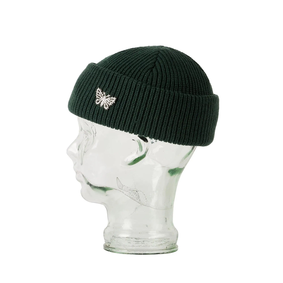 Blak Death Moth Beanie - Dark Green