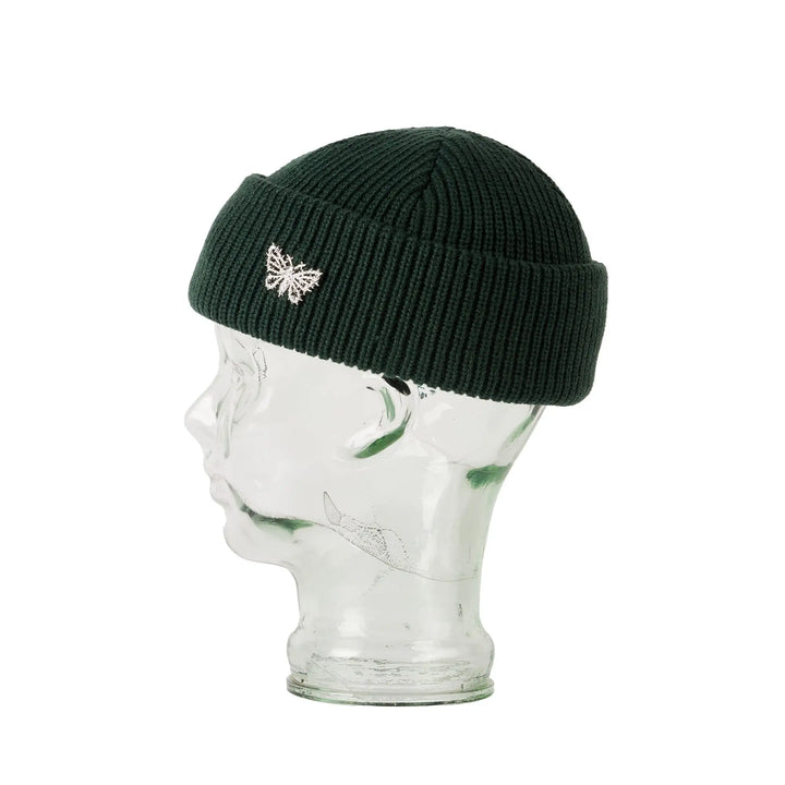 Blak Death Moth Beanie - Dark Green