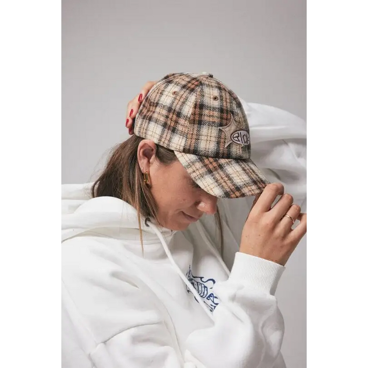 Blak Plaided Daze Cap 