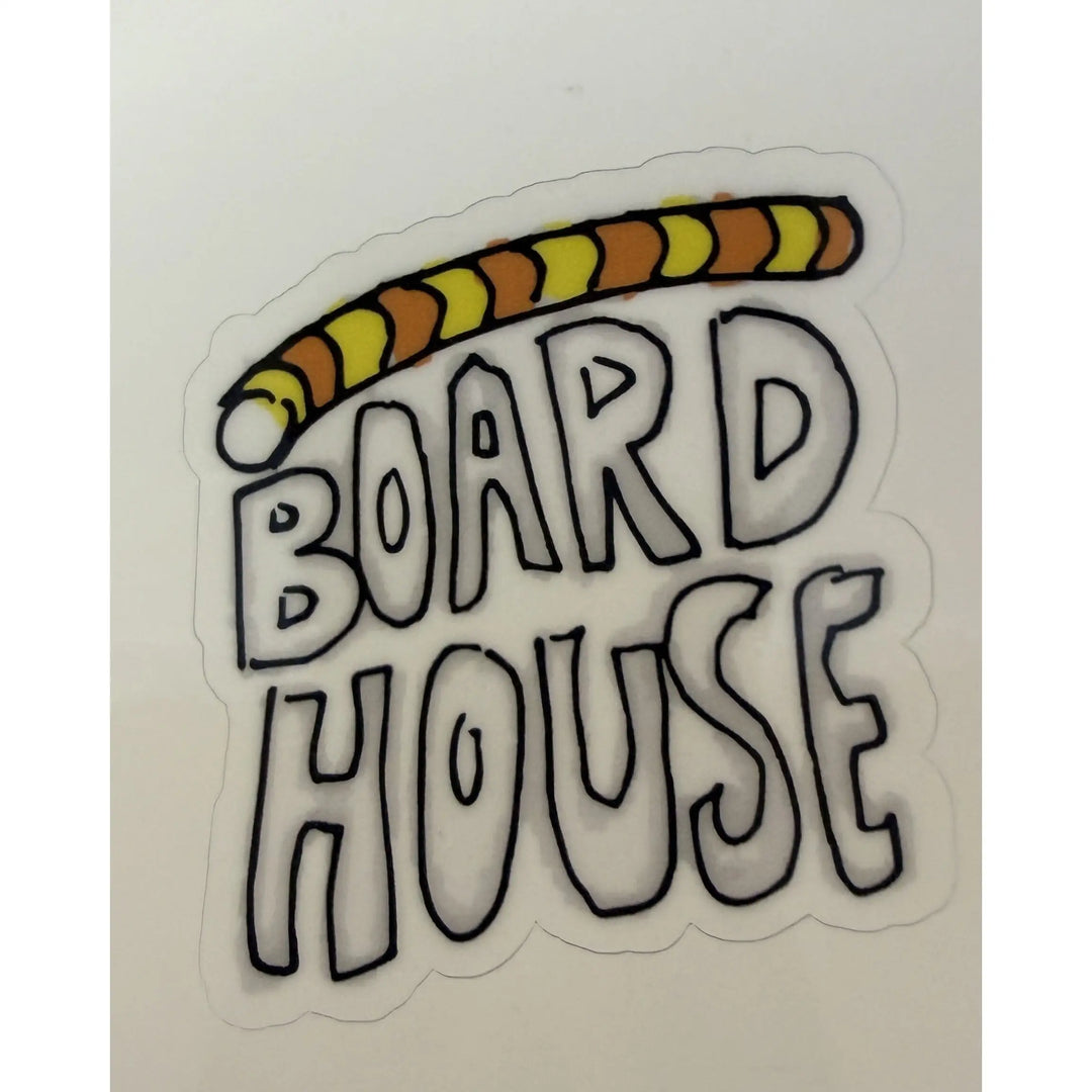 Boardhouse Bubble Sketch Sticker - Yellow / Orange