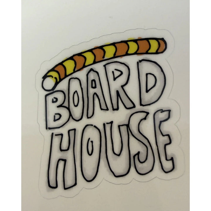 Boardhouse Bubble Sketch Sticker - Yellow / Orange