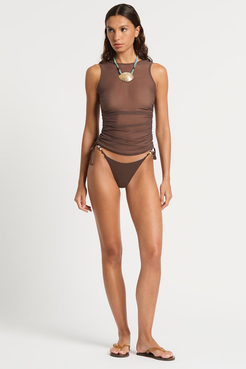 Bond-Eye Claudia Tank Top Rosewood Mesh XS / S 