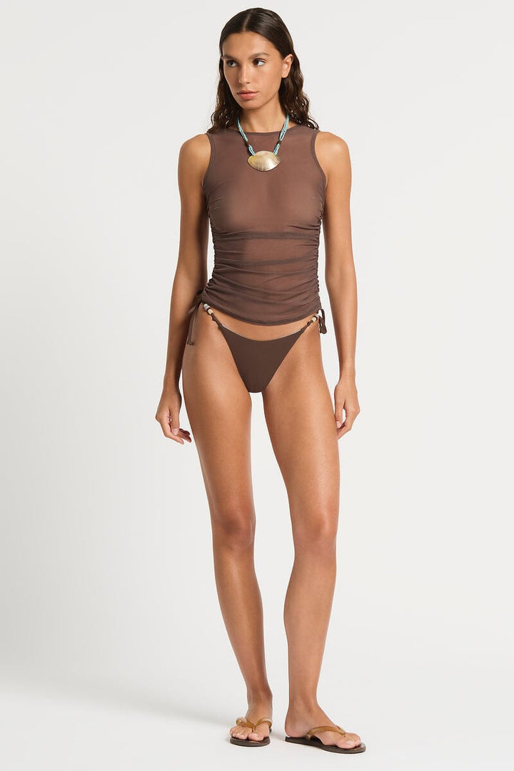 Bond-Eye Claudia Tank Top Rosewood Mesh XS / S 