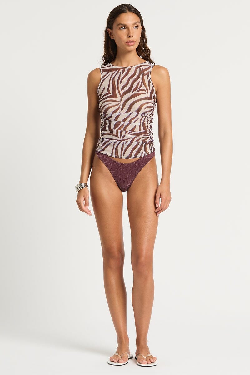 Bond-Eye Claudia Tank Top Zebra Mesh XS / S 