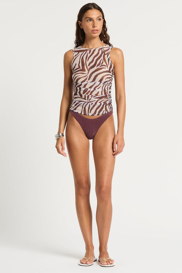 Bond-Eye Claudia Tank Top Zebra Mesh XS / S 