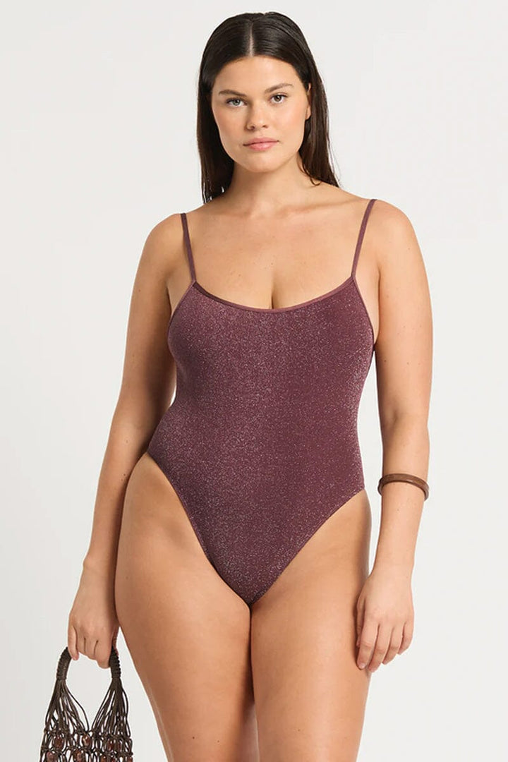 Bond-Eye Low Palace One Piece Swimsuit Amarena Lurex OS 