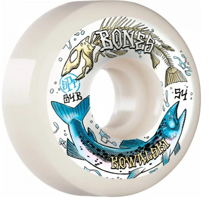 Bones SPF Kowalski Salmon Spawn P5 Sidecut 84B 54mm Wheels 