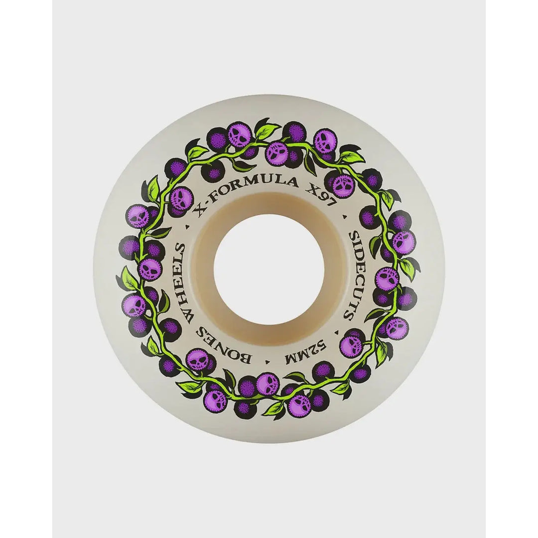 Bones X-Formula Skull Berries V5 Sidecut 97A Skate Wheels 