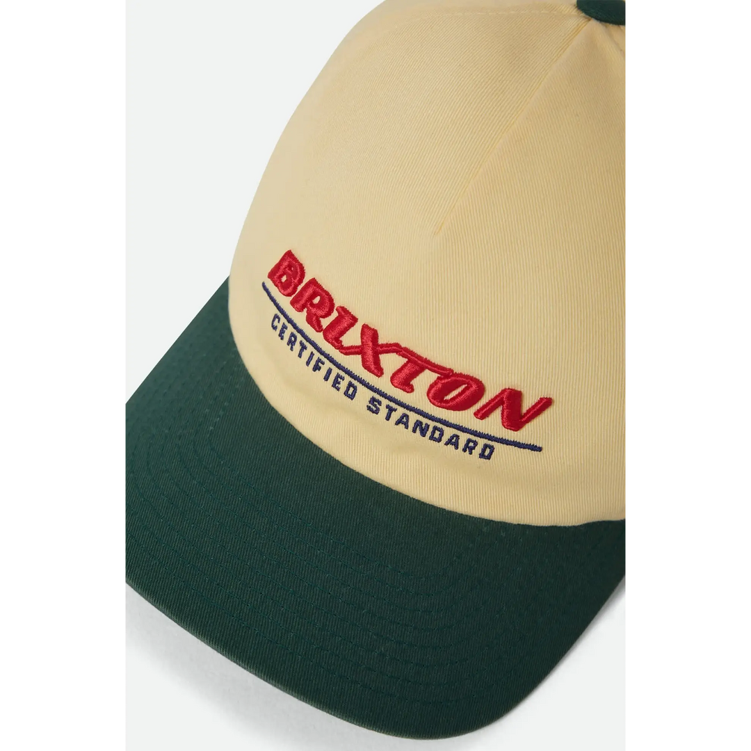 Brixton Certified Adjustable Hat - Washed Celestial Yellow / Mediterranean Teal