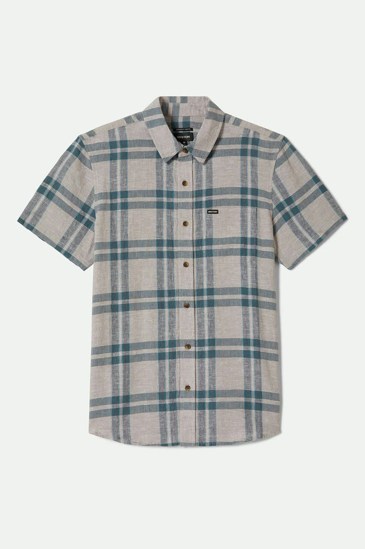 Brixton Charter Linen Blend Short Sleeve Shirt 