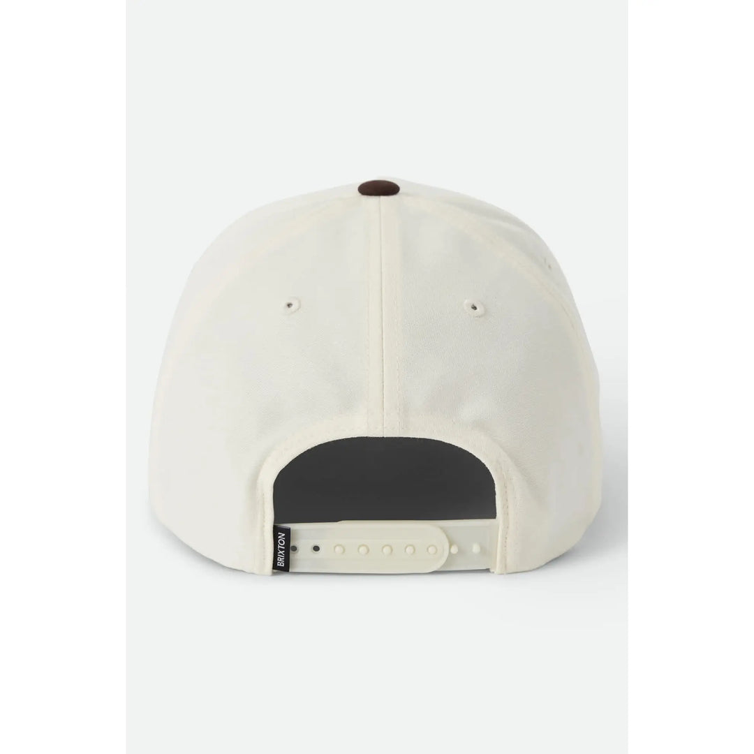 Brixton Forget the Cowboy Netplus Snapback Cap - Chocolate / Off White