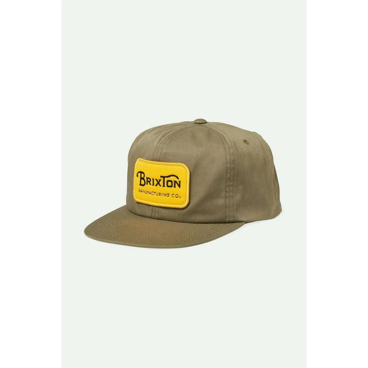 Brixton Grade Snapback Cap Olive Surplus 
