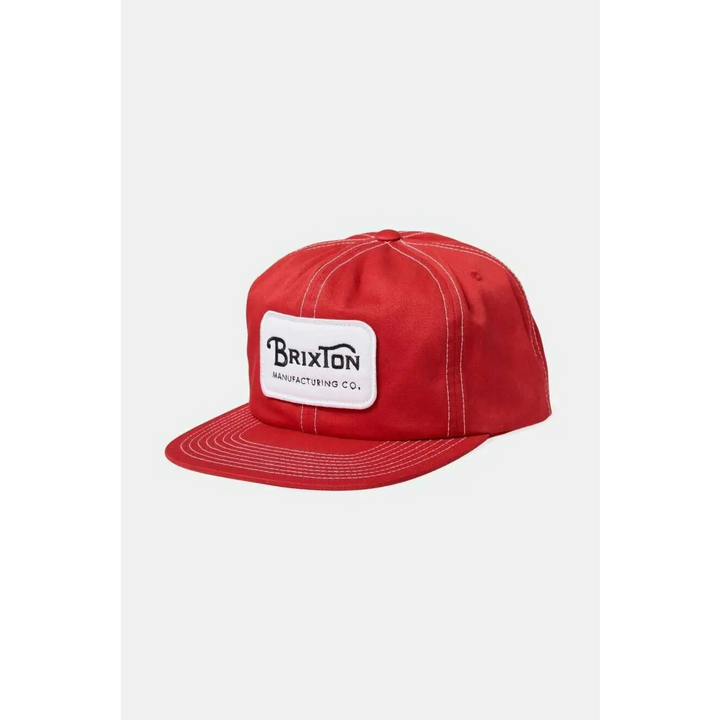 Brixton Grade Snapback Cap Red 