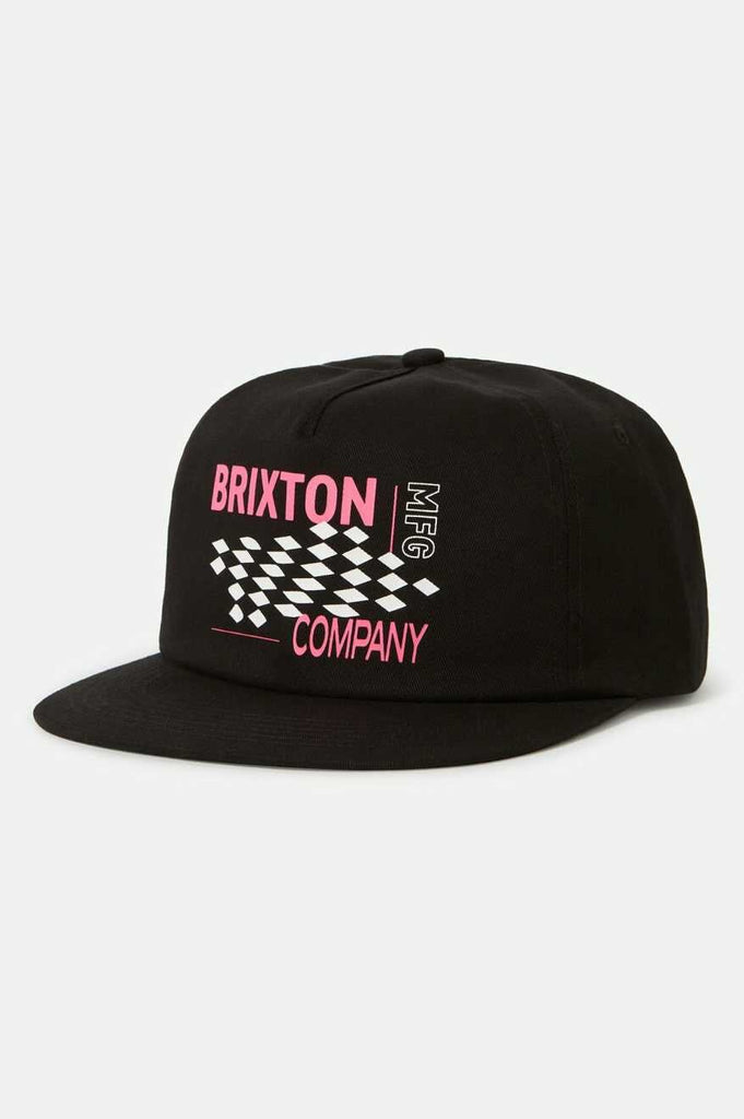 Brixton Neon Finish Line HP Snapback Cap 