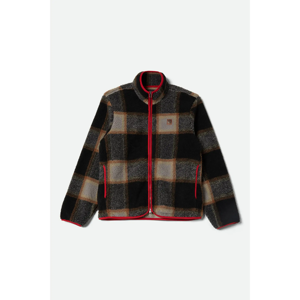 Brixton Plaid Sherpa Full Zip Jacket
