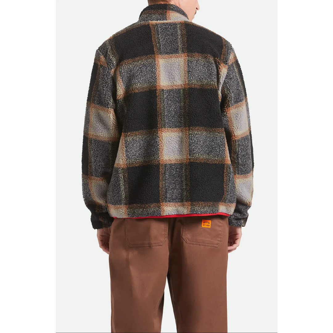 Brixton Plaid Sherpa Full Zip Jacket