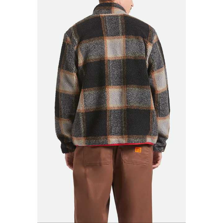 Brixton Plaid Sherpa Full Zip Jacket