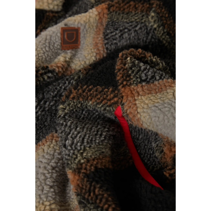 Brixton Plaid Sherpa Full Zip Jacket