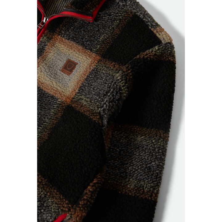 Brixton Plaid Sherpa Full Zip Jacket