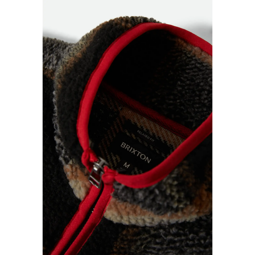 Brixton Plaid Sherpa Full Zip Jacket