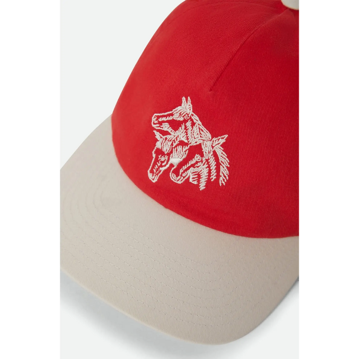 Brixton Round Up LP Adjustable Hat - Washed Adrenaline Rush / White Cap