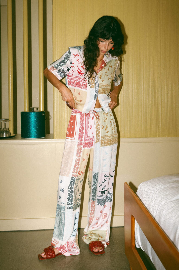 Brixton Silky Bowling Button Down Shirt 