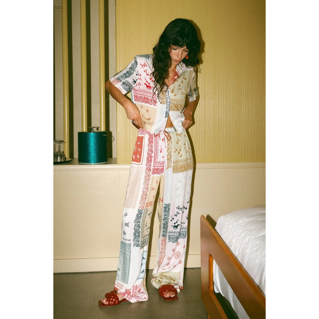 Brixton Silky Bowling Button Down Shirt 