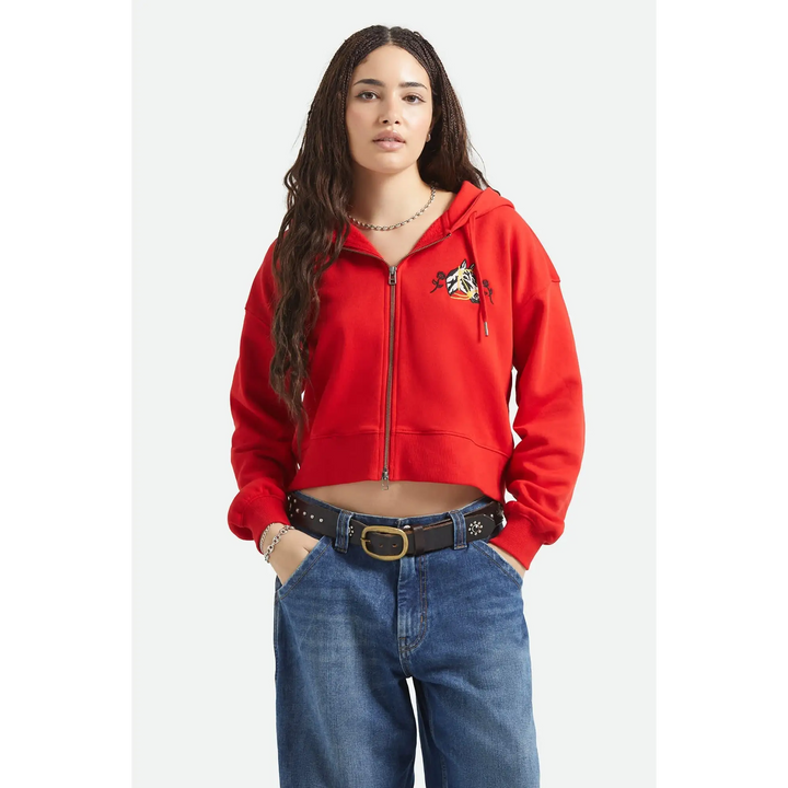 Brixton Trophy Cropped Zip Hood