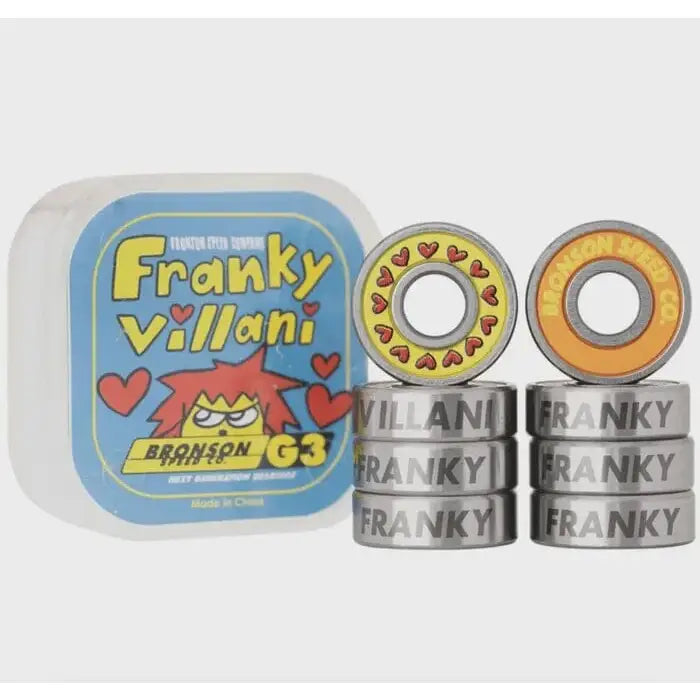 Bronson Speed Co. Case=8 Franky Villani Pro Bearings G3 Single Set 
